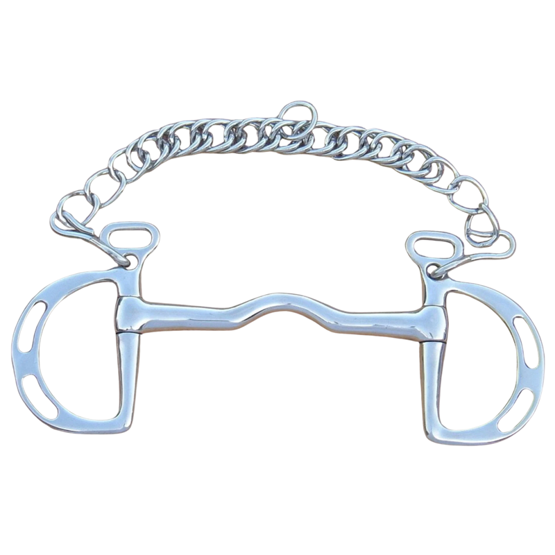 Buckley Bits Kimblewick Slotted Bit in Silver