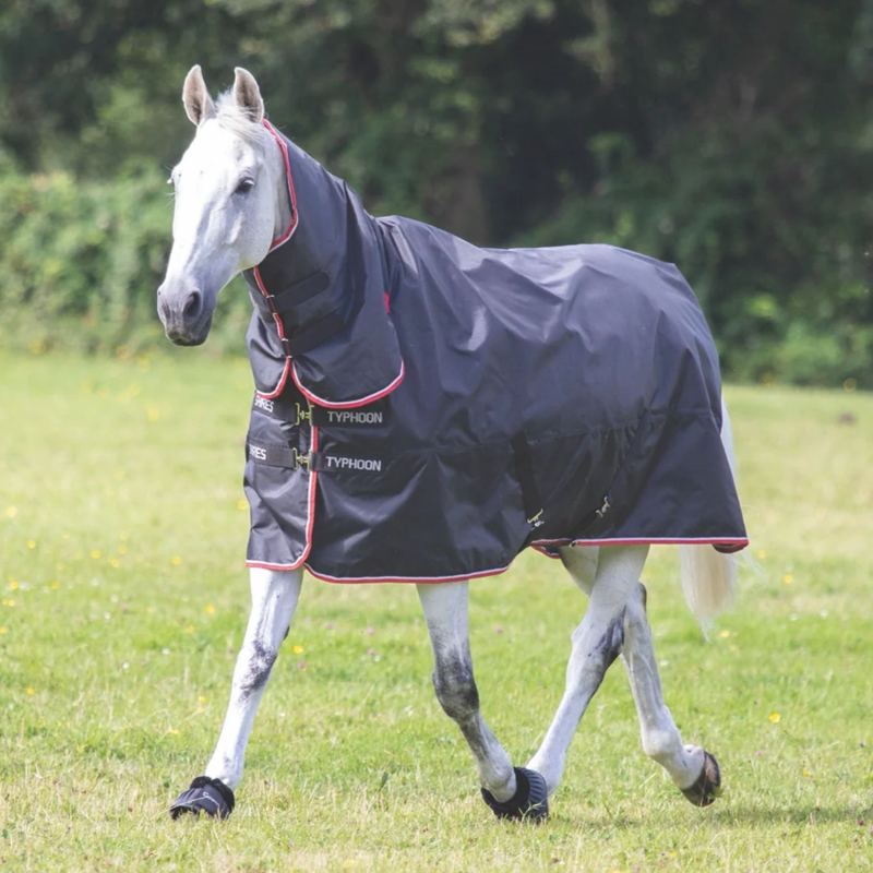 Shires Typhoon 200 Combo Turnout Rug in Black