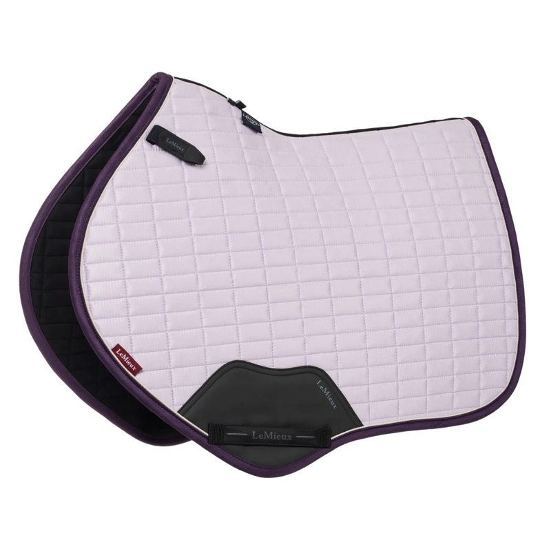 LeMieux Suede Close Contact Square in Lilac Purple