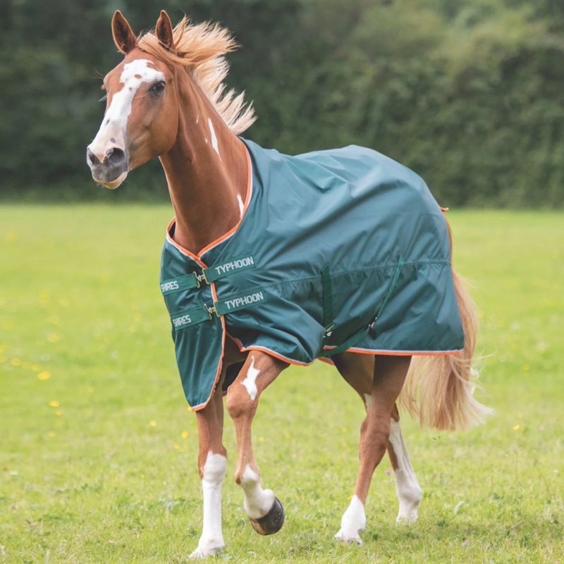 Shires Typhoon Lite Turnout Rug in Green