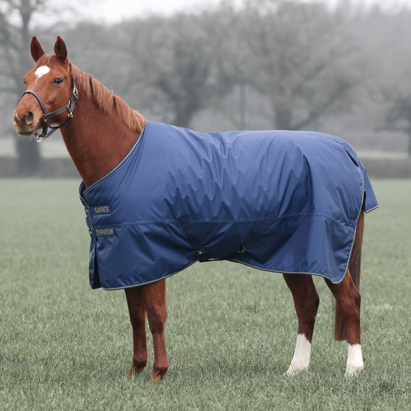 Typhoon Lite Turnout Rug in Navy