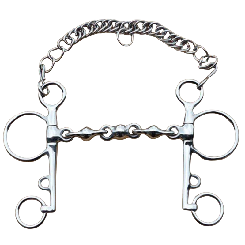 Buckley Bits Pelham Waterford Bit in Silver