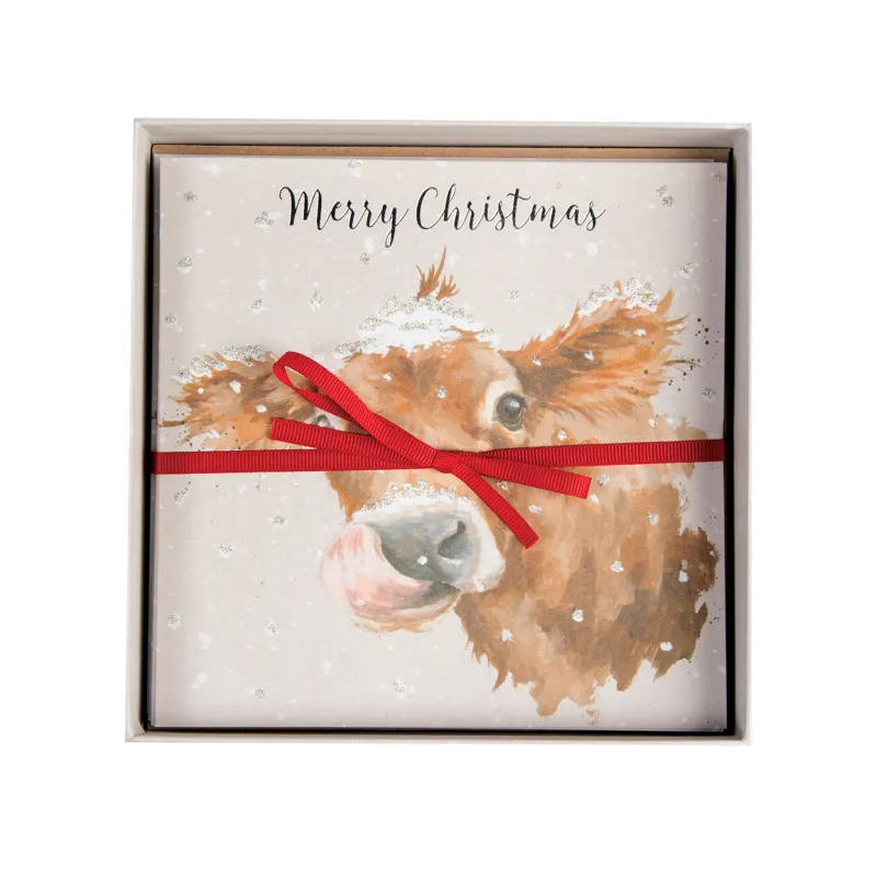 Wrendale Designs First Taste Of Snow Luxury Boxed Christmas Cards-1