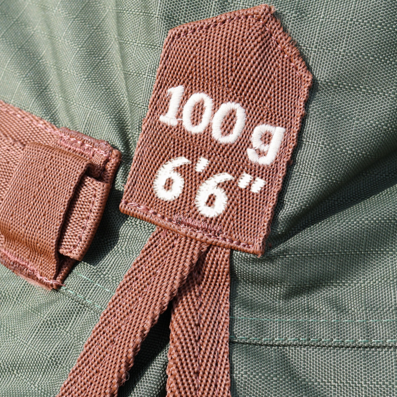 Perf Standard 100g Turnout Rug - Heritage Olive-1