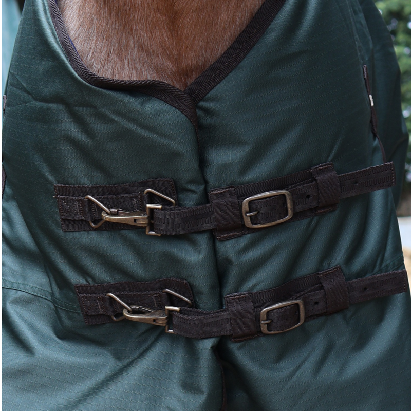 Perf Standard 200g Turnout Rug - Dark Green-2