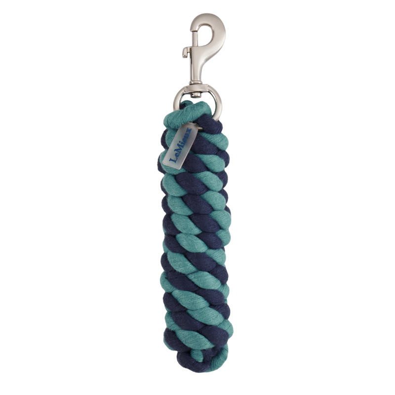 LeMieux Polycotton Leadrope in Aloe/Navy