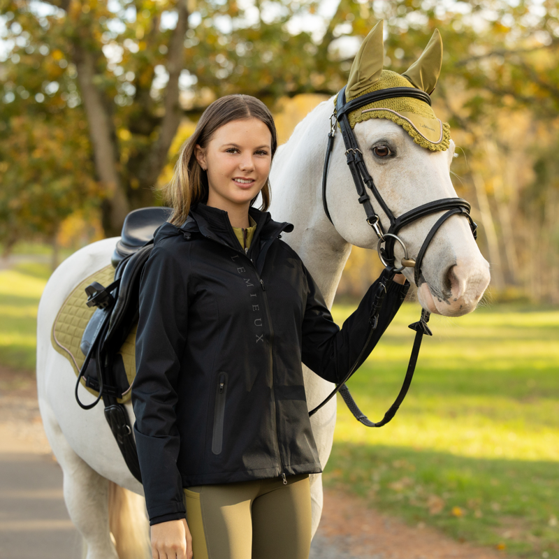 LeMieux Young Rider Tessa Waterproof Jacket in Black-1