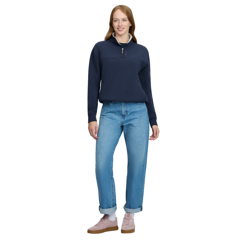 LeMieux Scarlet Quarter Zip Sweat in Navy-1