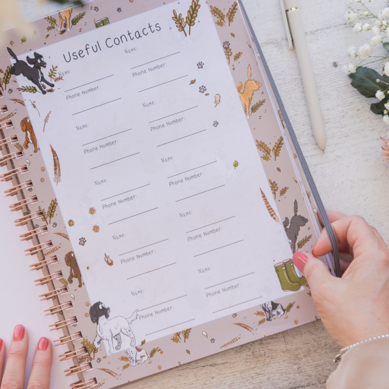 Emily Cole Spaniel A4 Weekly Planner-2
