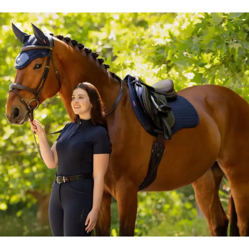 LeMieux Cotton GP Square in Navy-1