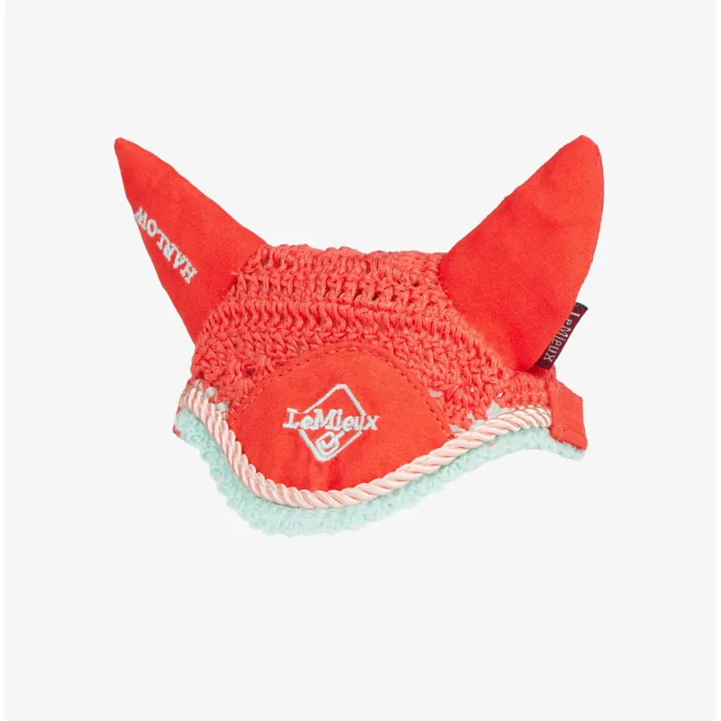 LeMieux Harlow Toy Pony Fly Hood in Coral Crush