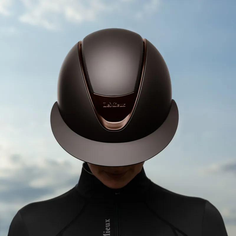 LeMieux Verv Competition Helmet in Matte Brown-1