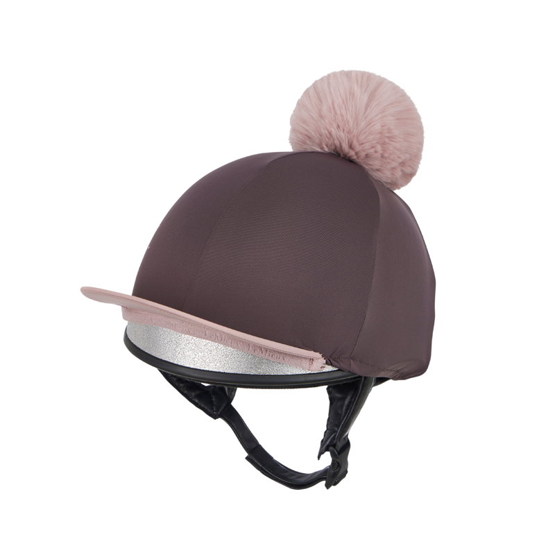 LeMieux Classique Pom Hat Silk in Cocoa-1