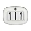 LeMieux Leather Saddle Pad Number Holder in White