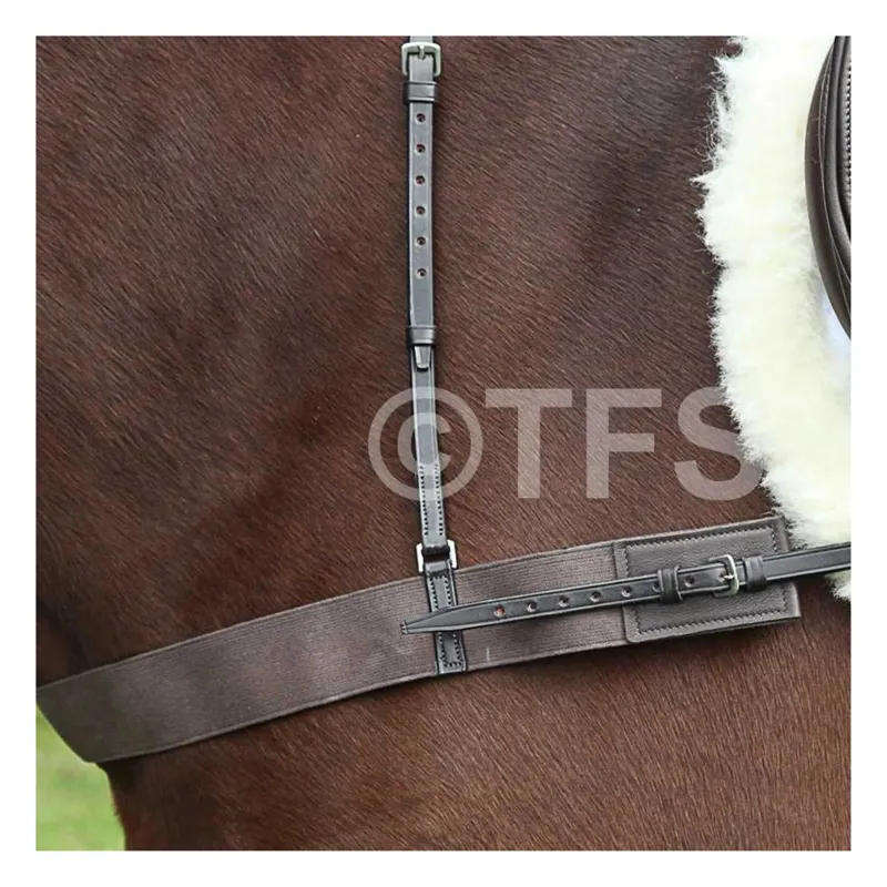 Townfields Elastic Breast Girth in Black-1
