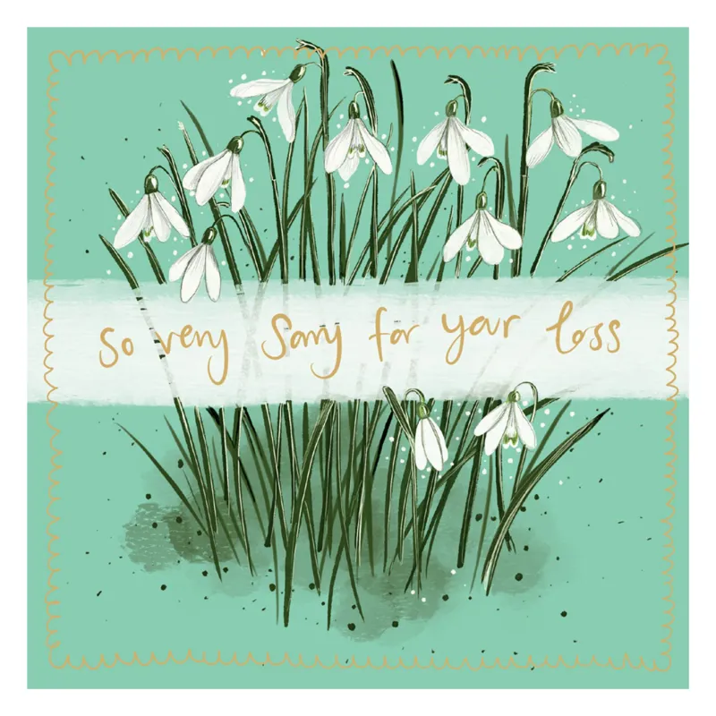 Alex Clark Snowdrops Greeting Card