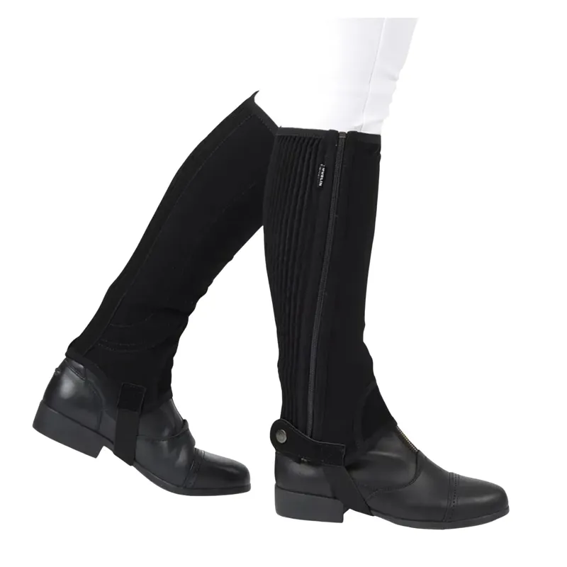 Dublin Easy-Care Half Chaps Child's Black