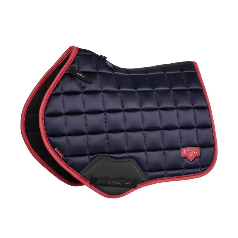 LeMieux Loire Close Contact Square in Navy and Cranberry