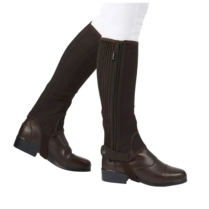 Dublin Easy-Care Half Chaps Child's Brown