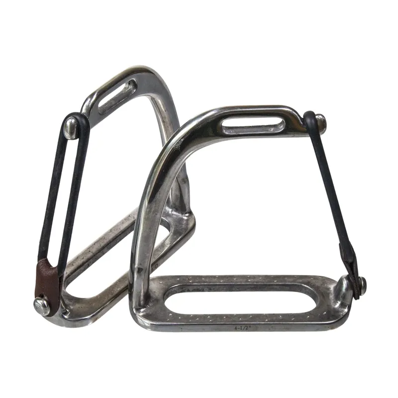 Buckley Bits Peacock Safety Stirrup Irons Stainless Steel