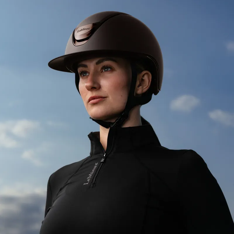LeMieux Verv Competition Helmet in Matte Brown-2