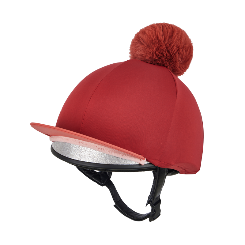 LeMieux Classique Pom Hat Silk in Russet-1
