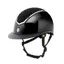 Charles Owen Kylo Crystal Riding Hat Black Gloss/Chrome Wide Peak with Mips