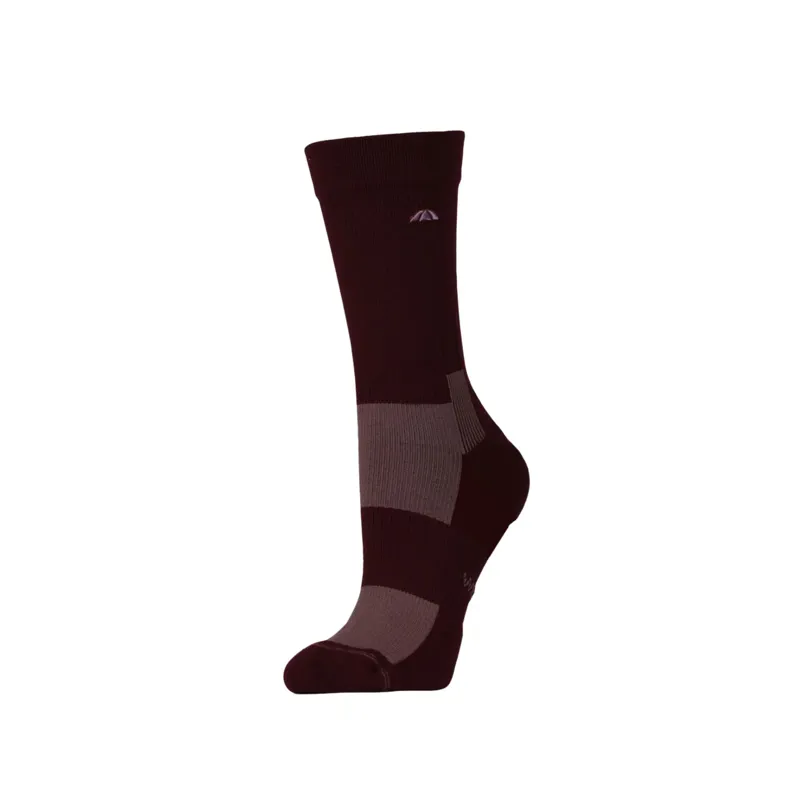 Weatherbeeta Performace Crew Riding Sock in Mulberry/ Mauve Wine