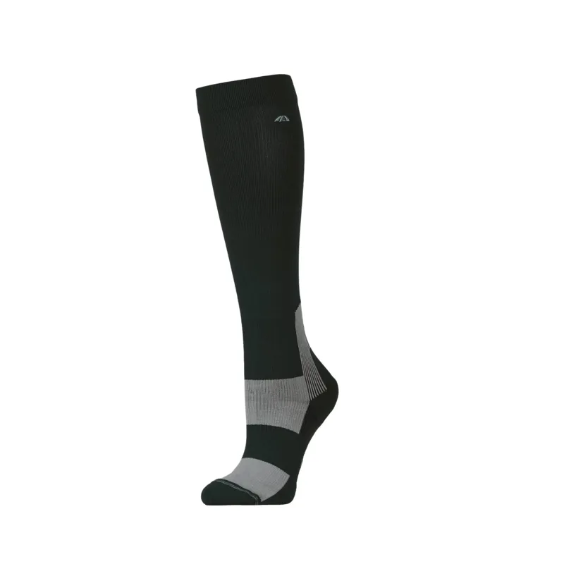 Weatherbeeta Performance Knee Length Riding Sock In Midnight Green/Olive Leaf