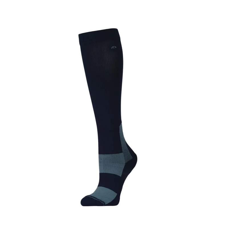 Weatherbeeta Performance Knee Length Riding Sock In Navy/Bluestone