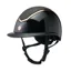 Charles Owen Kylo Riding Hat Wide Peak Sparkly Black Gloss/Rose Gold 