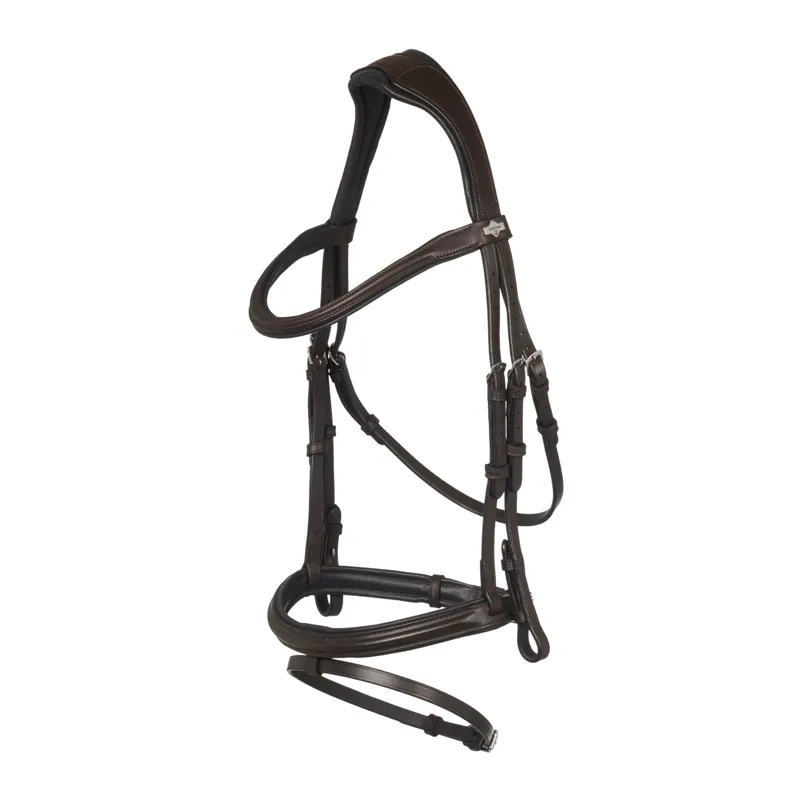 LeMieux Arika Flash Bridle in Brown and Silver
