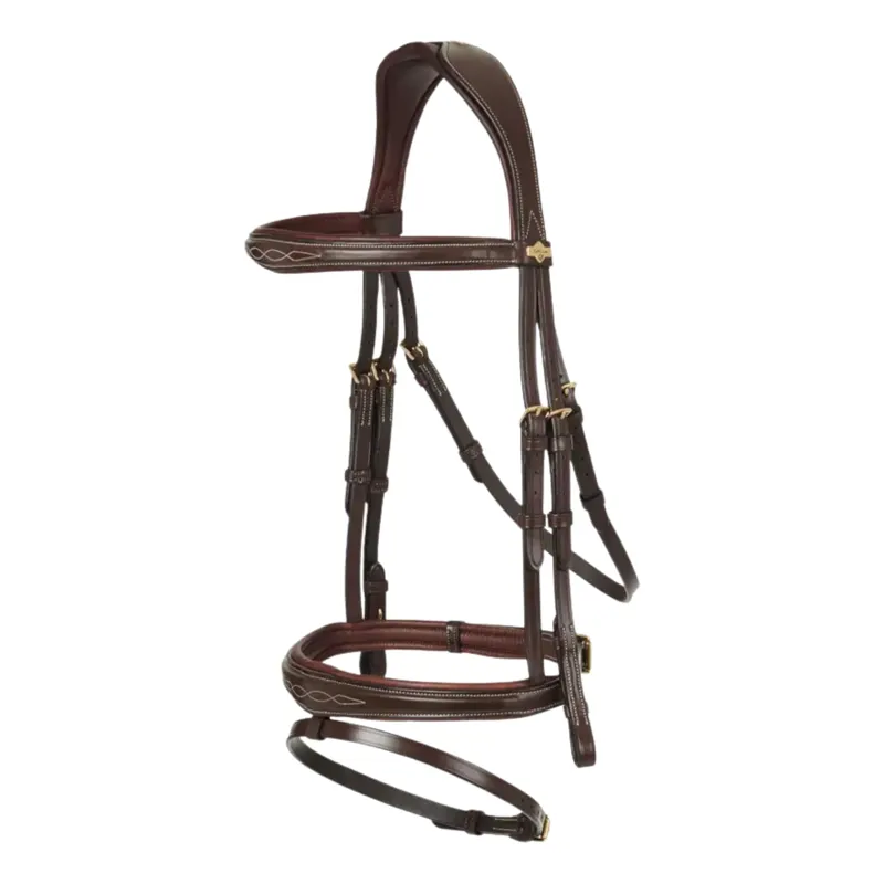 LeMieux Kudos Competition Flash Bridle in Havana