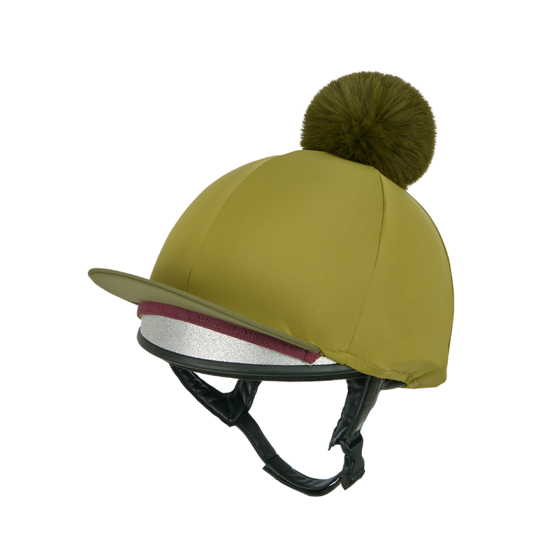 LeMieux Classique Pom Hat Silk in Gooseberry-1