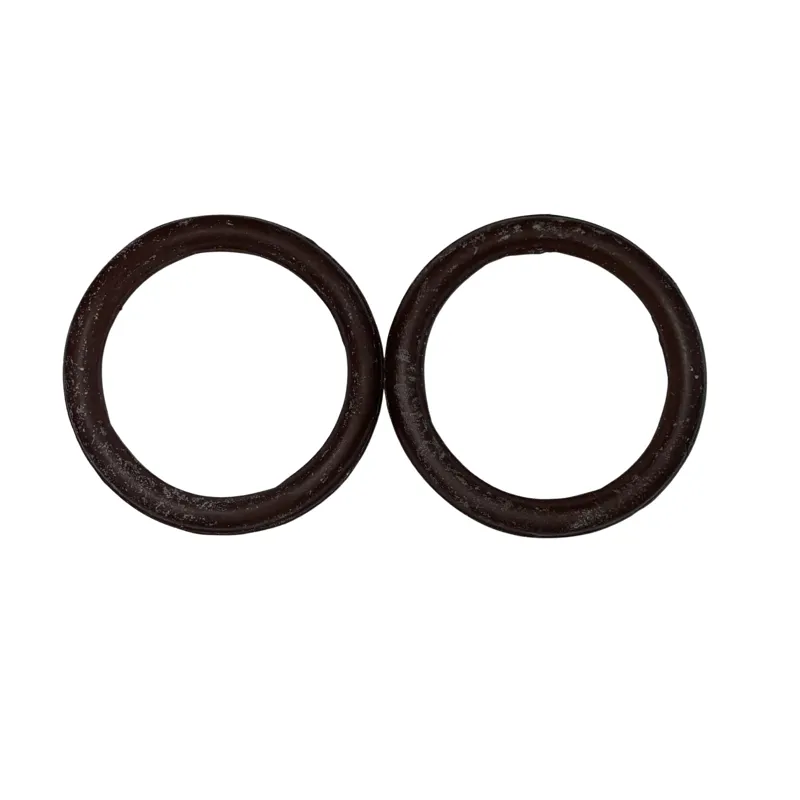 Townfields Peacock Safety Stirrup Iron Spares Rings in Brown 