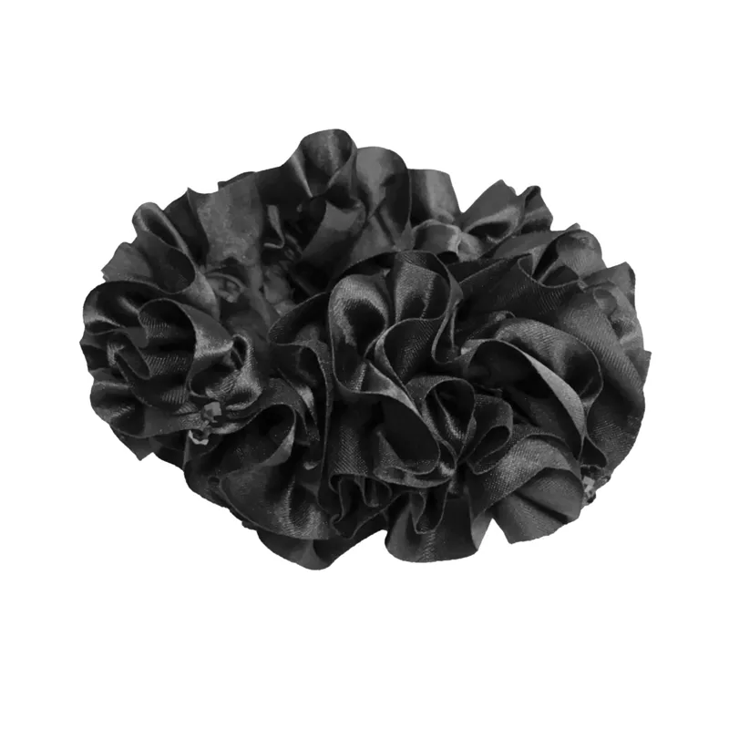 Equetech Rosette Crystal Scrunchie in Black