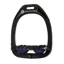 Flex-On Green Composite Inclined Ultra Grip Stirrups in Black/Black/Purple