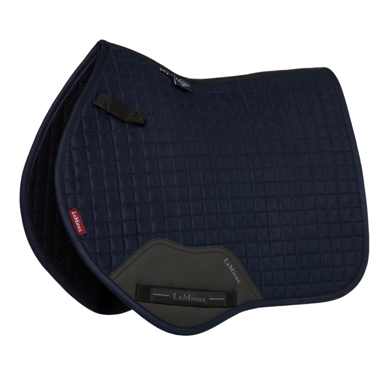 LeMieux Mini Suede Close Contact Square in Navy