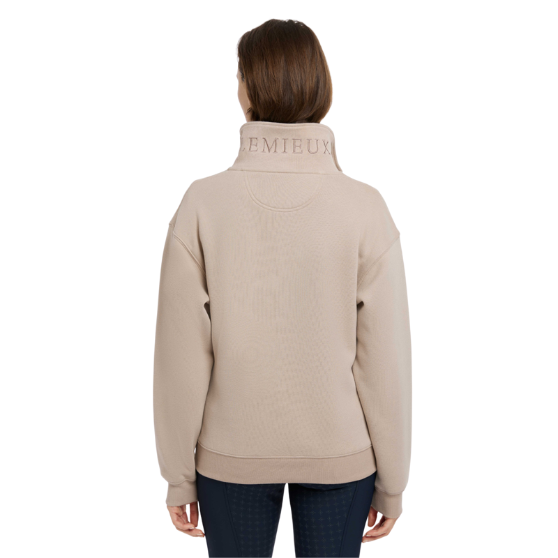 LeMieux Keira Quarter Neck Sweat in Almond-1