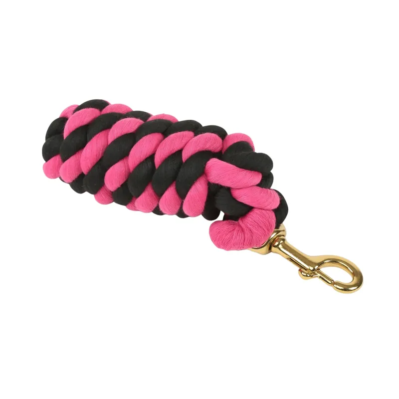 ARMA Headcollar Lead Rope With Trigger Clip in Black/Fuchsia