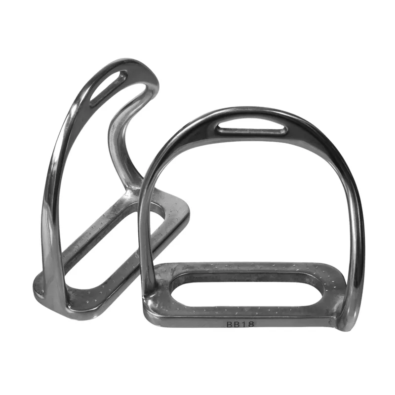 Buckley Bits Bent Safety Stirrup Irons Stainless Steel