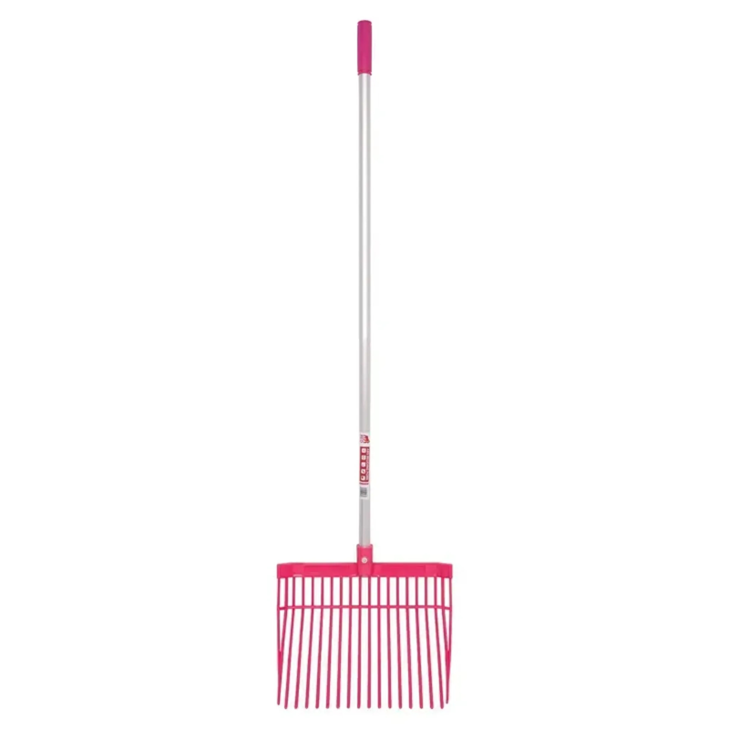 Red Gorilla Bedding Fork Straight Handle in Pink