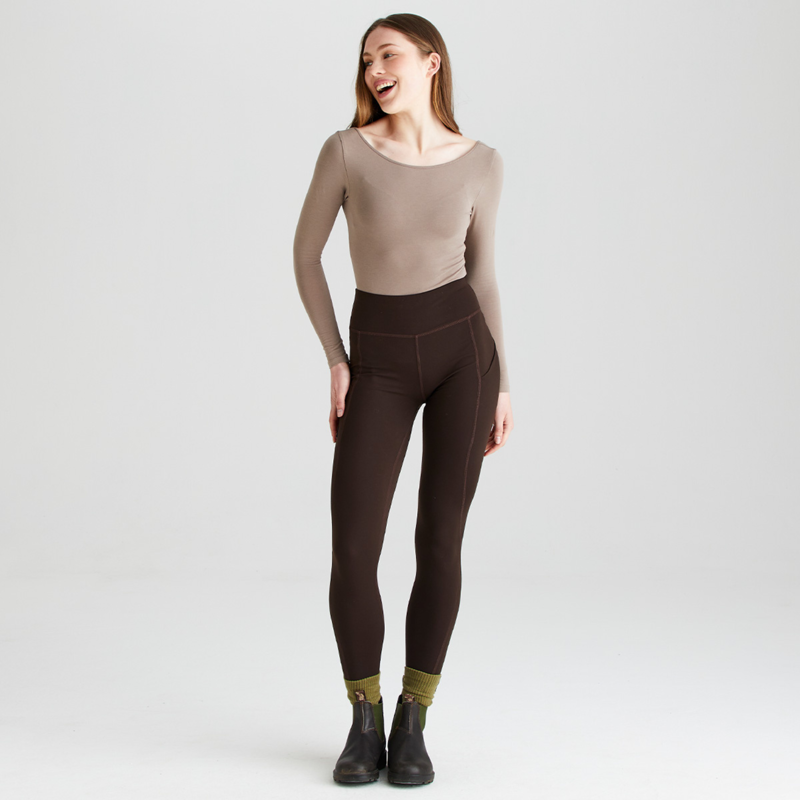 Ridgeline Ladies Infinity Tights Deep Bark-2
