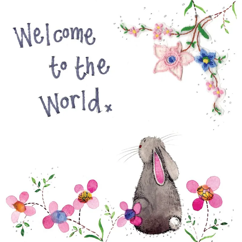 Alex Clark Welcome to The World Greeting Card