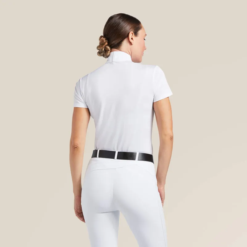 Ariat Aptos Girls Show Shirt in White-1