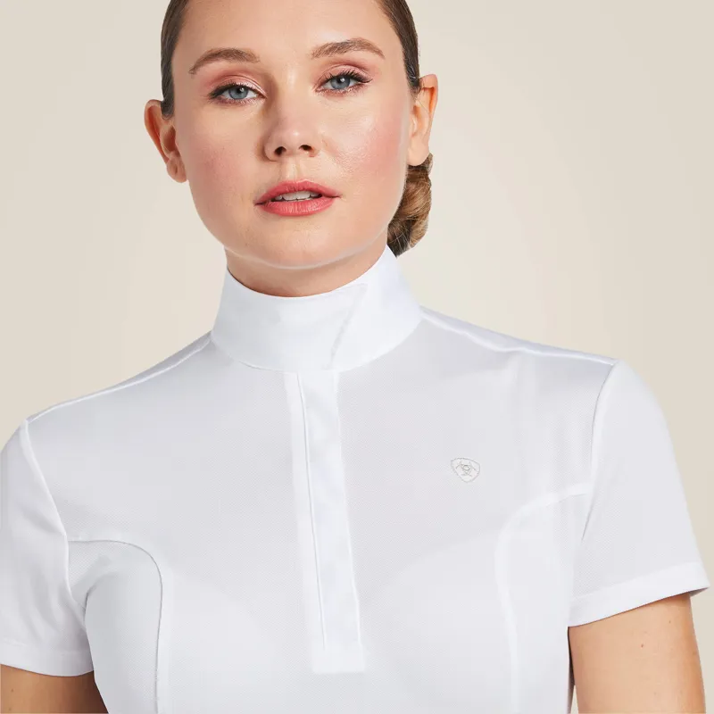 Ariat Aptos Girls Show Shirt in White-2