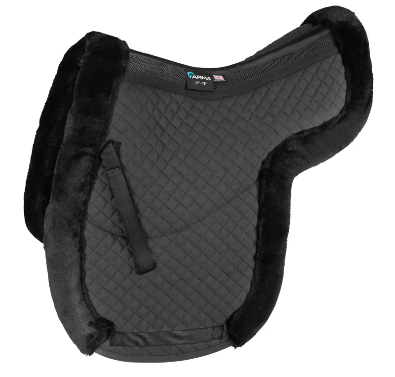 ARMA Fully Lined Numnah in Black