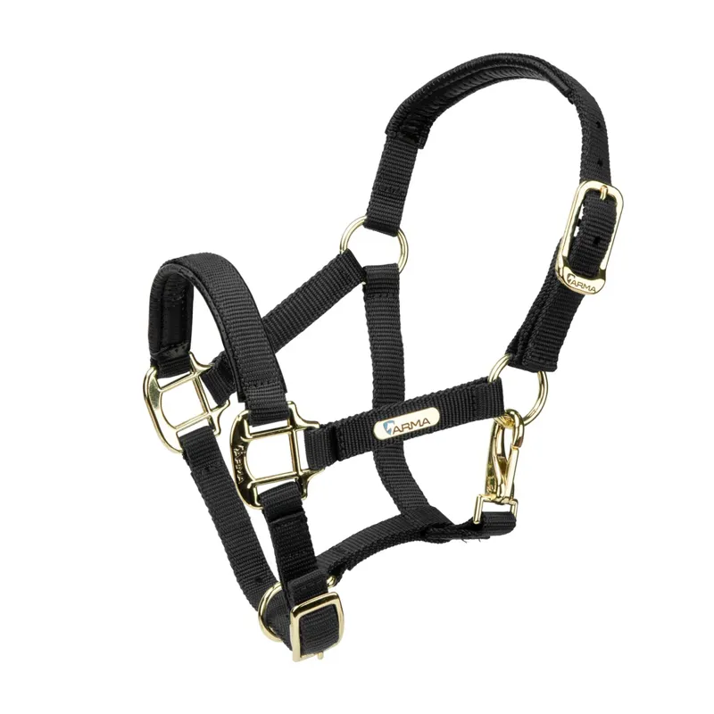 Arma Topaz Nylon Headcollar in Black