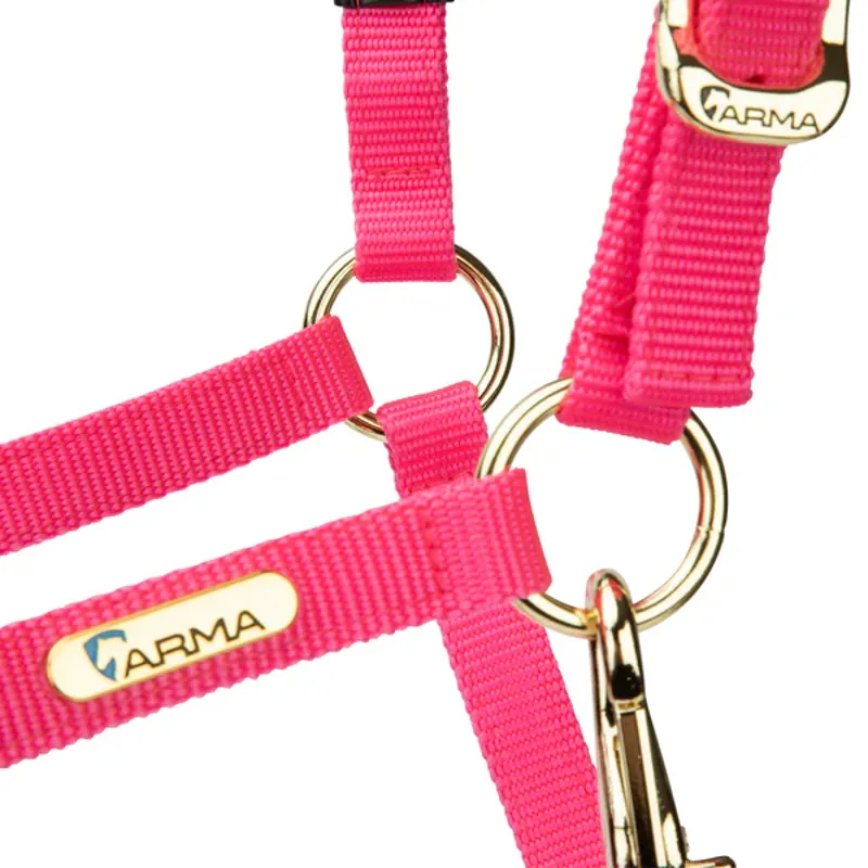 Arma Topaz Nylon Headcollar in Pink-1
