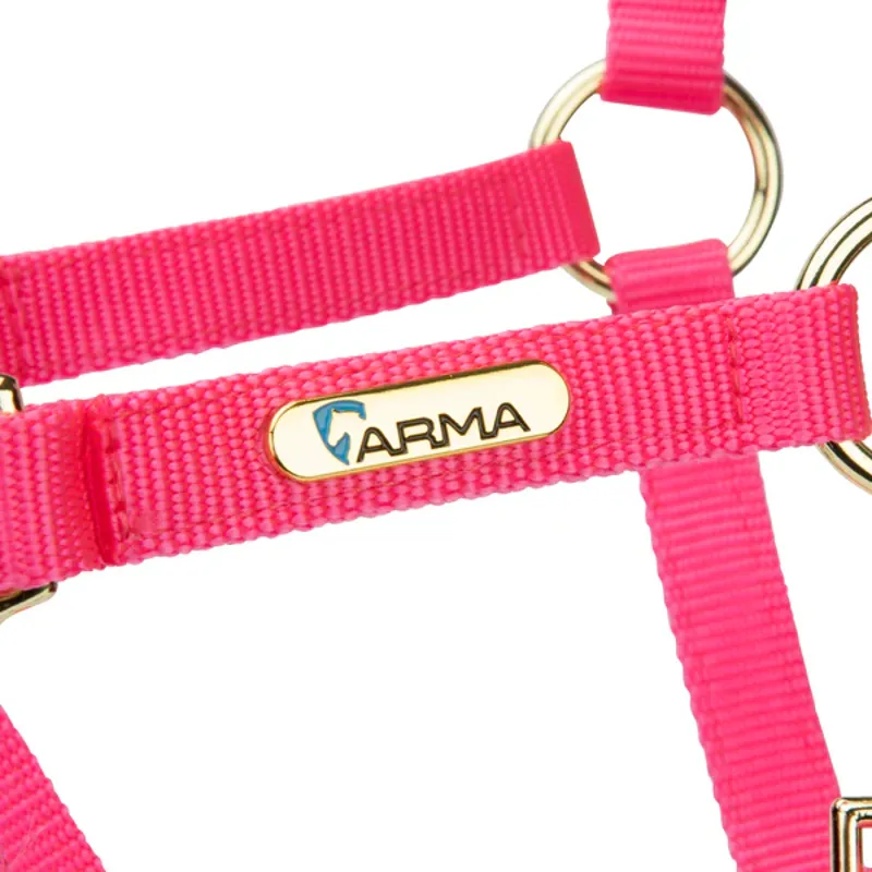 Arma Topaz Nylon Headcollar in Pink-2